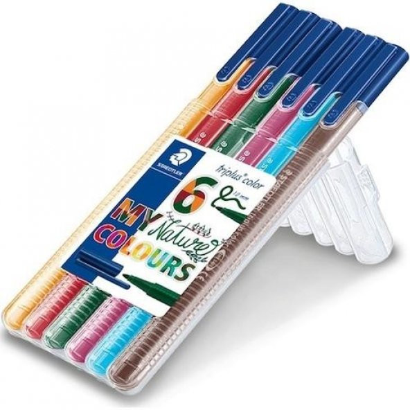 Staedtler Keçeli Kalem 6Lı Natural 323 Sb6Cs2