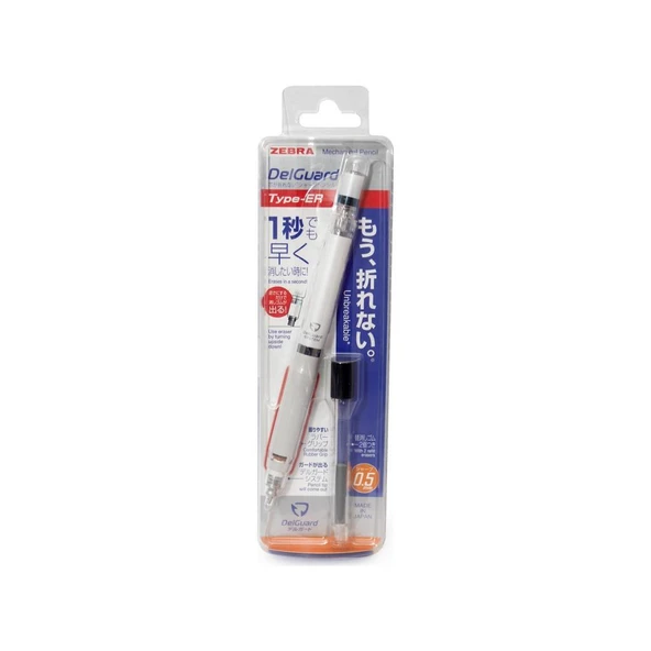 Zebra Delguard Type-Er Mekanik Kalem Beyaz (0.5 Mm)