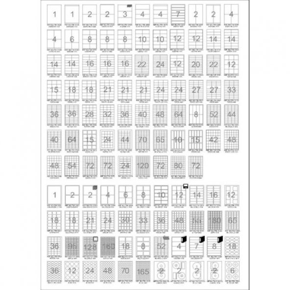 Tanex Tw-2114 105X41 Mm Laser Etiket 100 Ad. - Resim 2