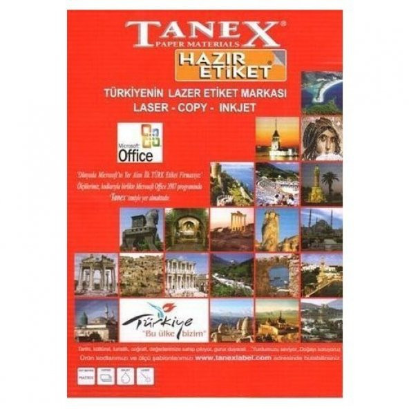 Tanex Tw-2121 Etiket 70 X 38Mm