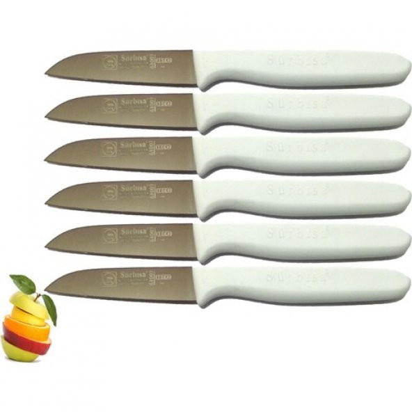 Sürmene Sürbisa 061007 Meyve Bıçağı 6 Lı Set Beyaz