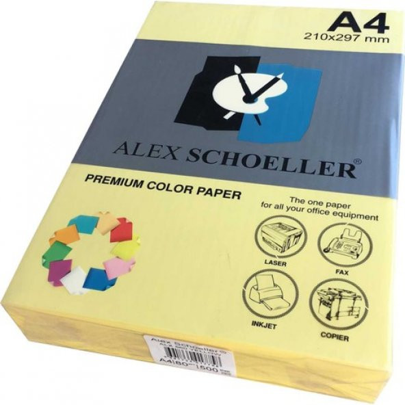 Alex Schoeller 560 A4 Fotokopi Kağıdı 500 lü Sarı