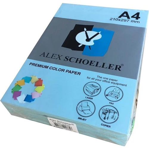Alex Schoeller 520 A4 Fotokopi Kağıdı 500 lü Açık Mavi