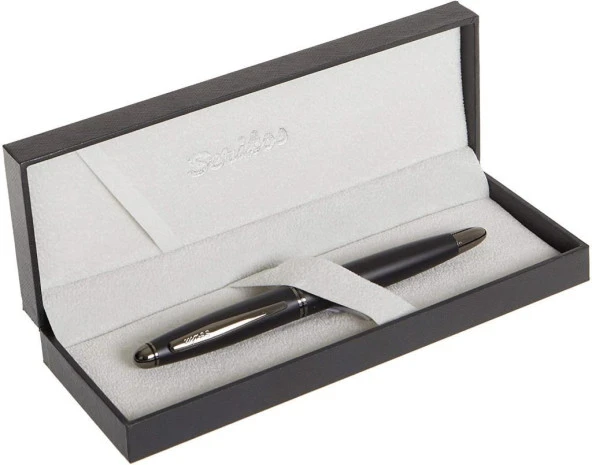 Scrikss 88 Knight Dolma Kalem Mat Siyah Lüks Kutu - Resim 2