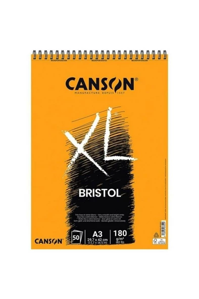 Canson A3 XL Bristol 180 Gr. 50 Yp. Blok