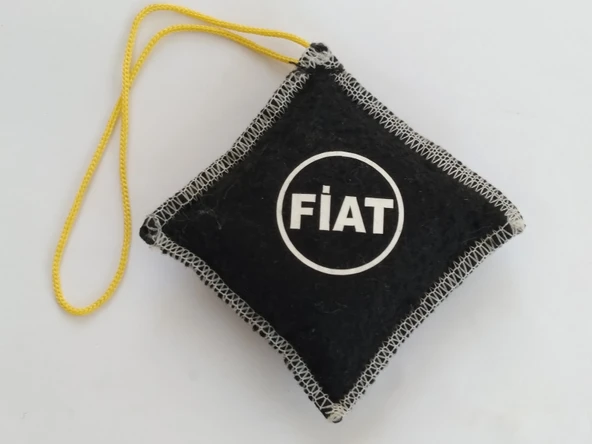 FİAT KEÇE AYNA SÜSÜ SİYAH, FİAT ASKI SÜSÜ, FİAT ASMA SÜSÜ, FİAT MASKOT