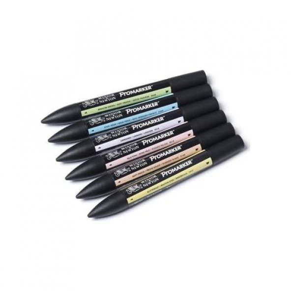 Winsor & Newton Promarker Kalem Seti 6 Renk Pastel Tones Set Pastel Tonlar - 2