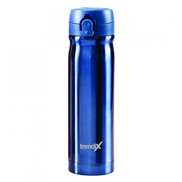 Çelik İçli Termos Matara 500ml Mavi