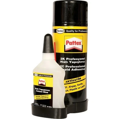 Pattex 2K Profesyonel Hızlı Yapıştırıcı 200 Ml Aerosol+50 Ml Şişe