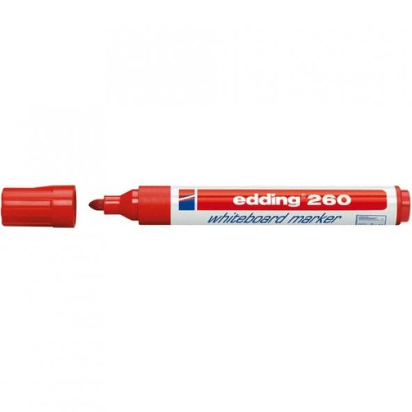 Edding 260 Beyaz Tahta Kalemi Kırmızı 5li Paket - 2