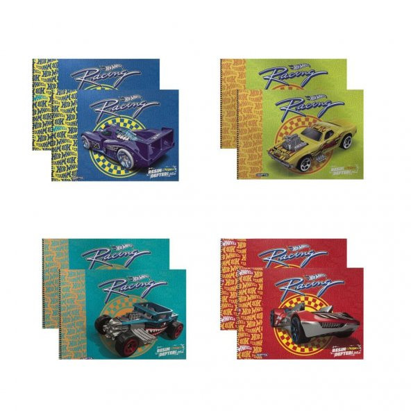 Gıpta 25x35 Hot Wheels Resim Defteri 15YP 5437 8li