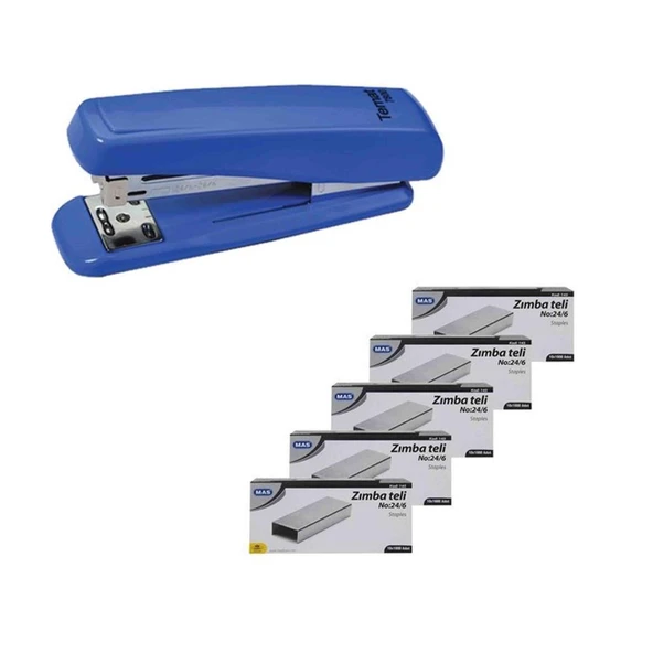 Temat 7800 Zımba Makinesi 24/6 Mavi 7800 + 5 Adet Tel ürün görseli 1