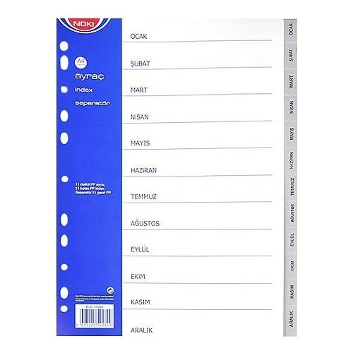 Noki Aylar Ayraç Ocak-Aralık 59280