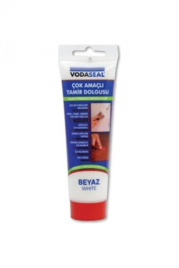 Vodaseal Çok Amaçlı Yer Beton Ahşap Mermer Parke Tamir Yüzey Macunu Beyaz 200 gr - 2