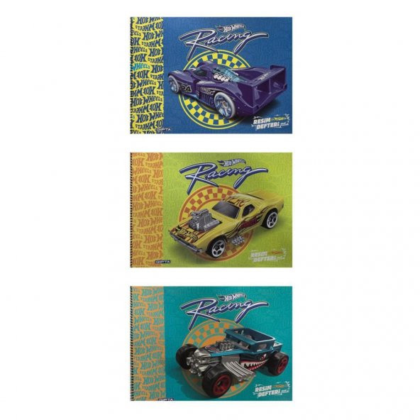 Gıpta 25x35 Hot Wheels Resim Defteri 15YP 5437 3lü