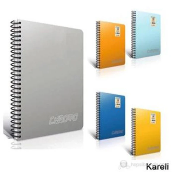 Gıpta Chromo 140 Yp. A4 Spiralli Pp. Kapak Defter Kareli