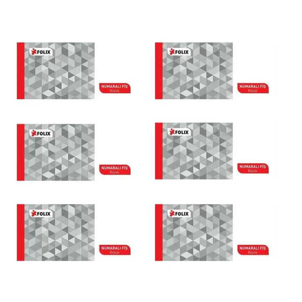 Folix Numaralı Fiş Büyük 100 Yaprak 12'LI ürün görseli 1