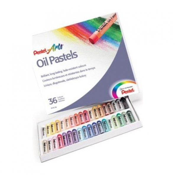 Pentel Yağlı Pastel Boya Seti 36Lı