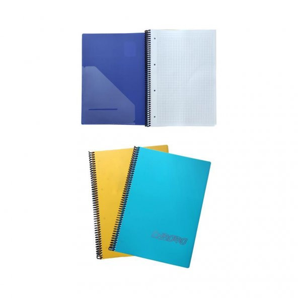 Gıpta Chromo 60 Yp. A4 Spiralli Pp. Kapak Defter Kareli 2li