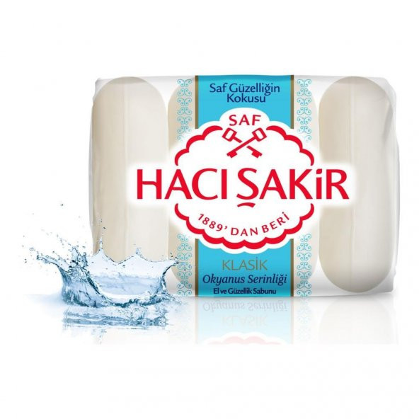 Hacı Şakir Güzellik Sabunu Klasik Okyanus Serinliği 4x70GR