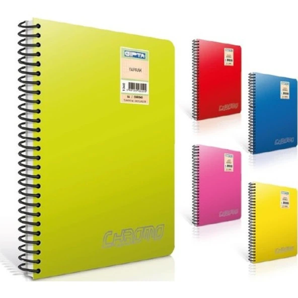 Gıpta Chromo 60 Yp. A4 Spiralli Pp. Kapak Defter Çizgisiz 12'li