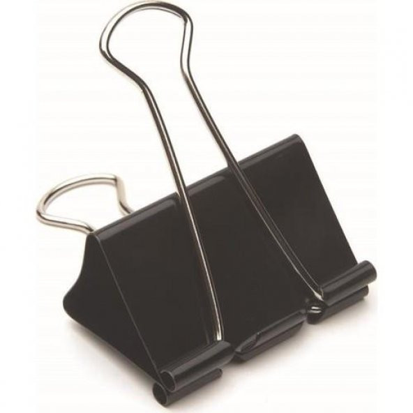 Mas 925 Omega Çelik Kıskaç Siyah 25 mm 12li Kutu