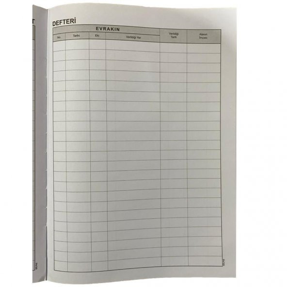 Gülpaş 372 Zimmet Defteri 21 X 28 Cm. 100 Yp. Suni Deri Ciltli - 2