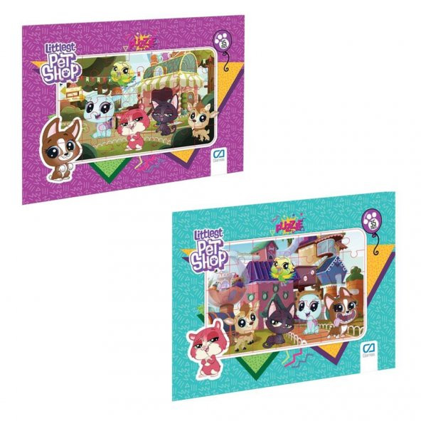 Ca Games Littlest Pet Shop 35 Parça Puzzle Yapboz 5018-5019