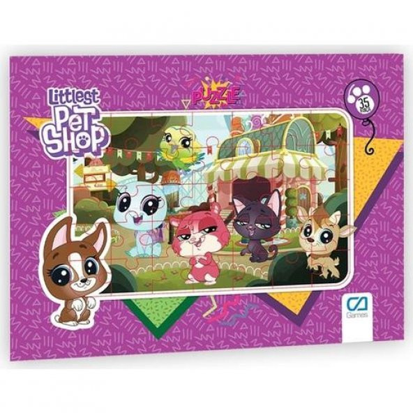 Ca Games Littlest Pet Shop Frame Puzzl 35 Parça Mor Tema 5018