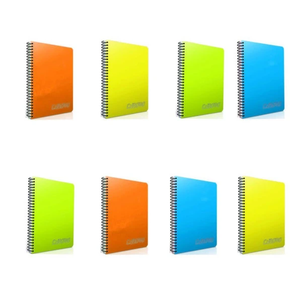 Gıpta Chromo 140 Yp. A4 Spiralli Pp. Kapak Defter Kareli 8'li