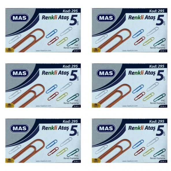Mas 295 Renkli Dev Ataş 6 Adet