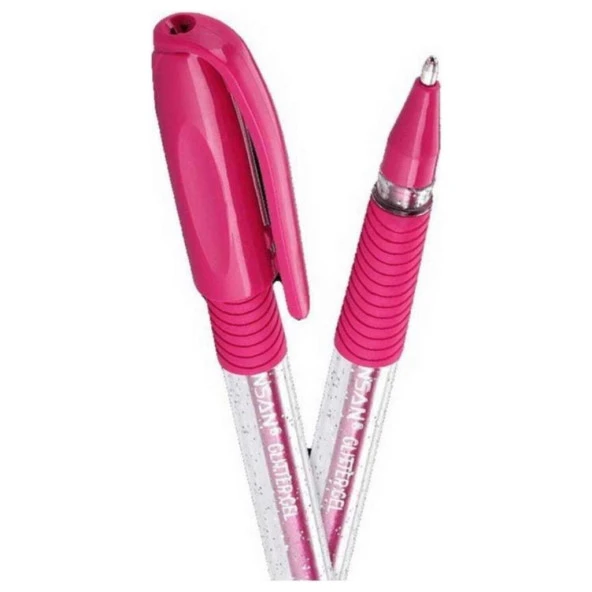 Pensan Simli Glitter Gel Kalem 1.0 Mm Pembe 2280