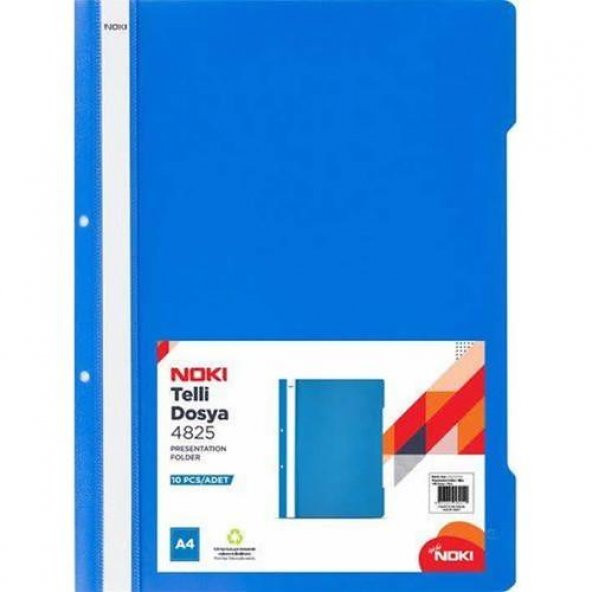 Noki XL Telli Dosya 25li Mavi