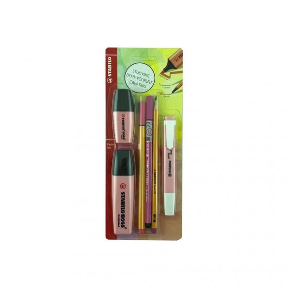 Stabilo Tek Renk Pastel Set 6lı Pembe 70/129-6