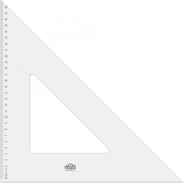 Hatas 42/45° Teknik Resim Gönye Acryl 0680