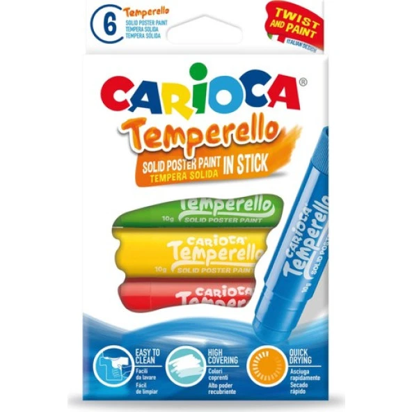 Carioca Temperello Stick Poster Boya Kalemi 6'Lı