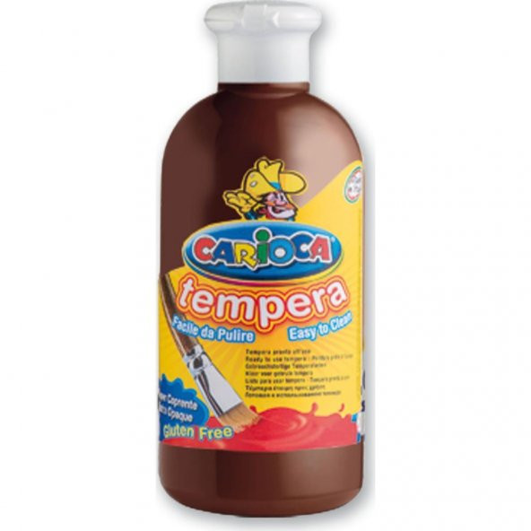 Carioca Tempera Suluboya Süper Yikanabilir Kahverengi 500 Ml.