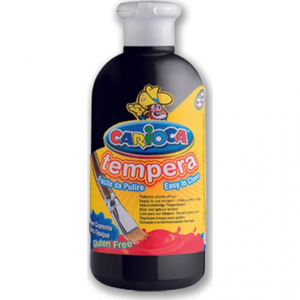 Carioca Tempera Suluboya Süper Yikanabilir Siyah 500 Ml.