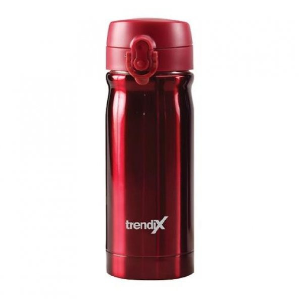 Çelik İçli Termos Matara 350ml Kırmızı ürün görseli