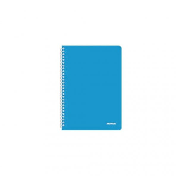 Mopak Neon Serisi Spiralli Defter PP Kapak 96 Yaprak Kareli