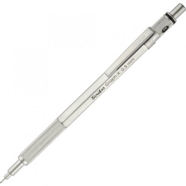 Scrikss Graph-X Metal Versatil Kalem 0.5 Mm Saten Gri