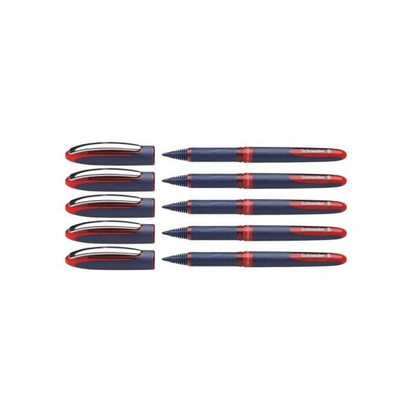 Schneider One Business 0,6mm Roller Kırmızı Kalem Scr242 5 Adet