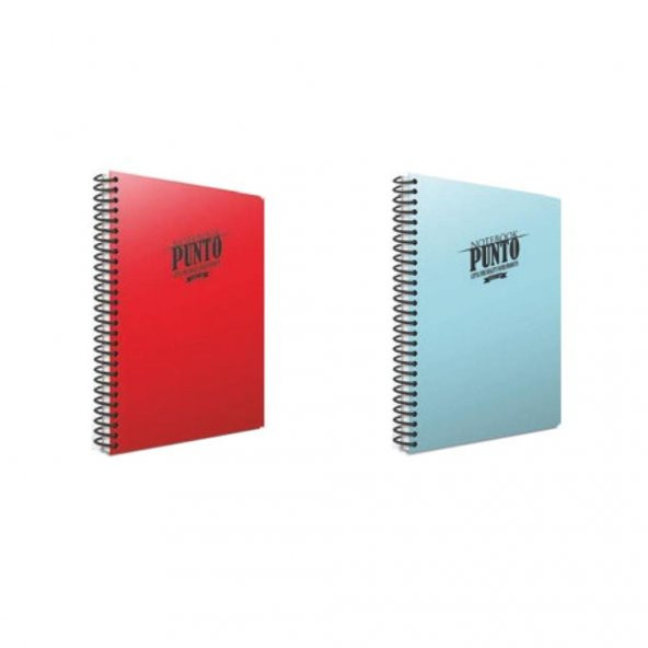 Gıpta Punto 60 Yp. A4 Spiralli Pp. Kapak Defter Seti Çizgili 2li