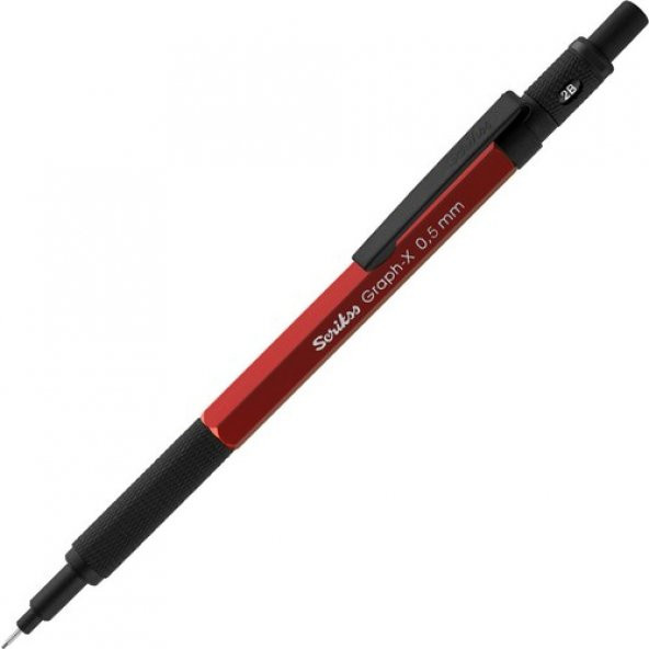 Scrikss Graph-X Metal Versatil Kalem 0.7 Mm Kırmızı 3lü Set - 2