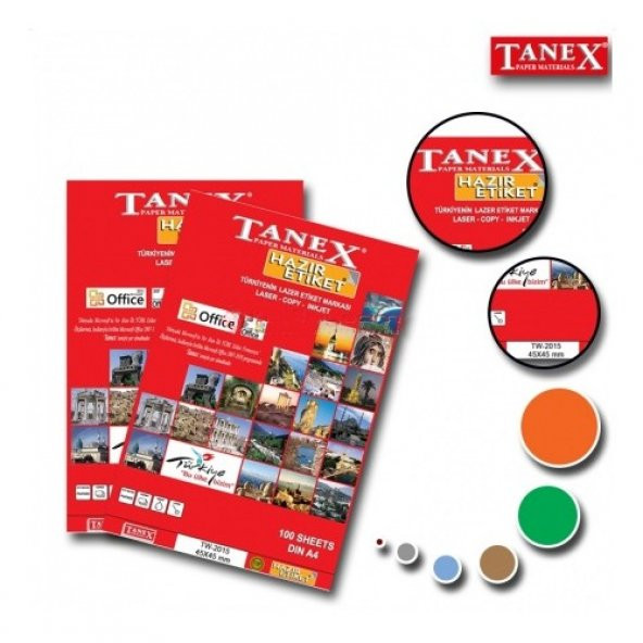Tanex Tw-2015 Lazer Etiket 45X45