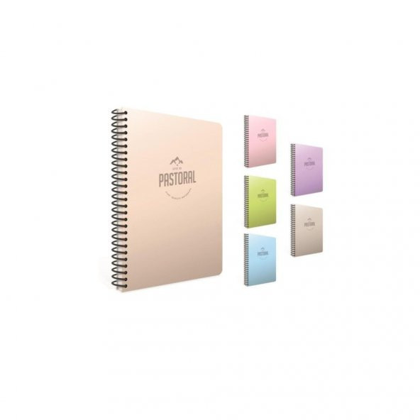 Gıpta Pastoral 72 Yp. A4 Spiralli Pp. Kapak Defter Çizgili (4 Lü Paket) 3241