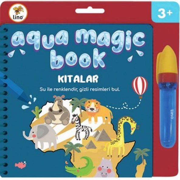 Lino Aqua Magic Book Kıtalar Sihirli Boyama Kitabı