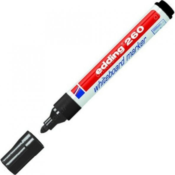Edding 260 Beyaz Tahta Kalemi  Siyah Edn-Ed26001 ürün görseli 1