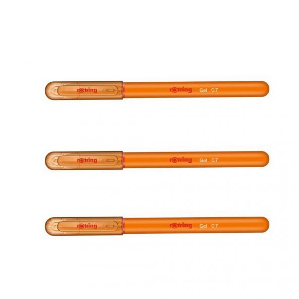 Rotring Jel Mürekkepli Tükenmez Kalem Turuncu 3lü
