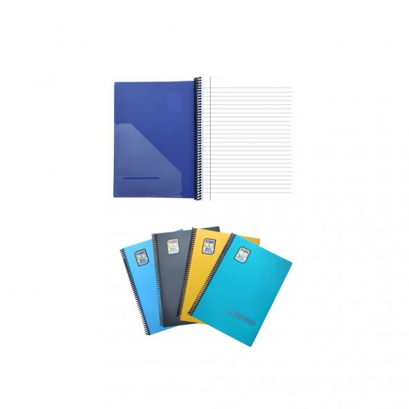 Gıpta Chromo 120 Yp. A4 Spiralli Pp. Kapak Defter Çizgili 4LÜ